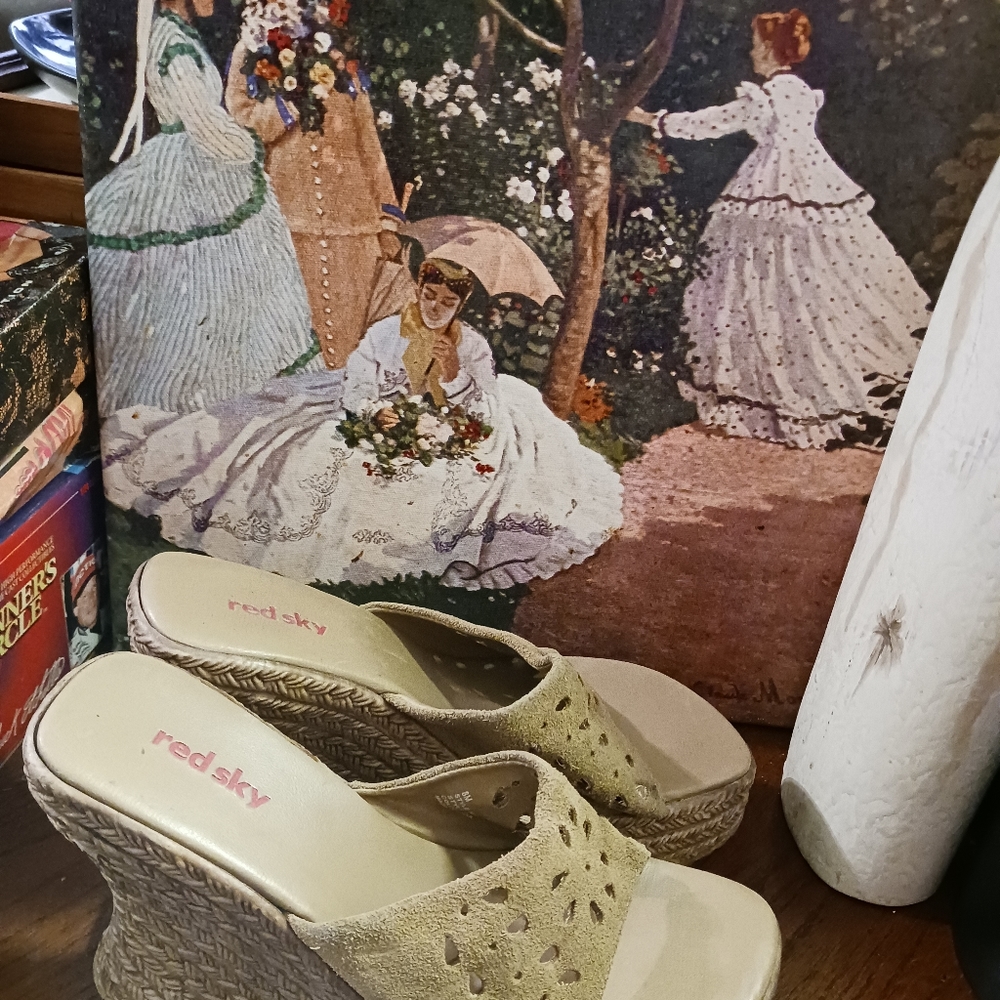 CLOSEOUT SALE!!!! SKY WEDGE 👖🛍👠 SANDALS.👡SIZE 8 ,LIKE NEW!,GIFT IT.🎁 - Picture 8 of 8